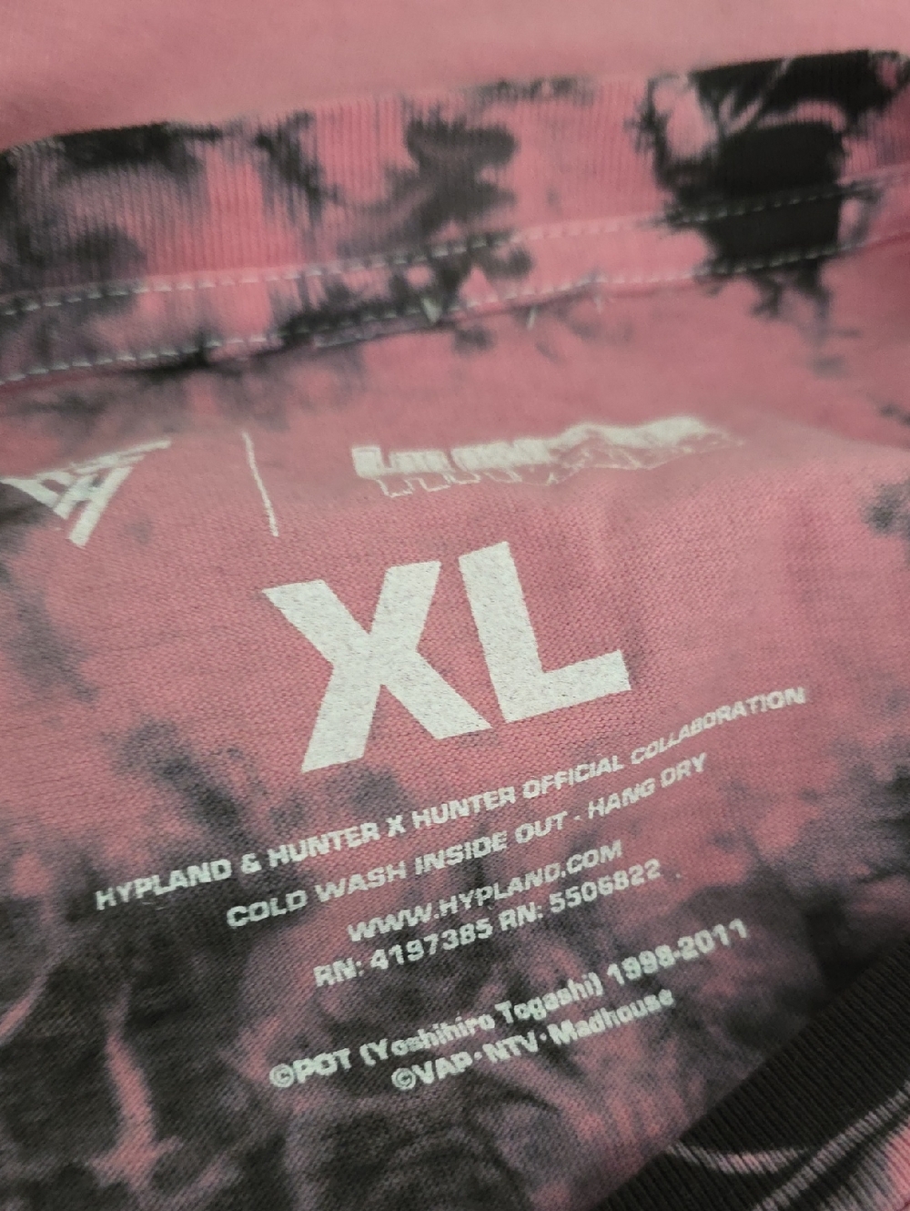 Hunter Pink & Black Tie-Dye Graphic Tee